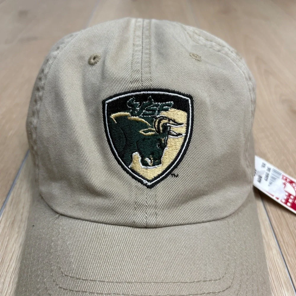 USF South Florida Bulls American Needle Hat Khaki Tan Adjustable Strap NCAA Cap